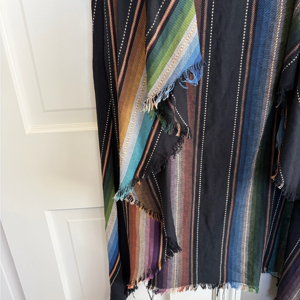 Lucky & Blessed Multicolor Striped Asymmetrical Vest - Picture 2 of 4